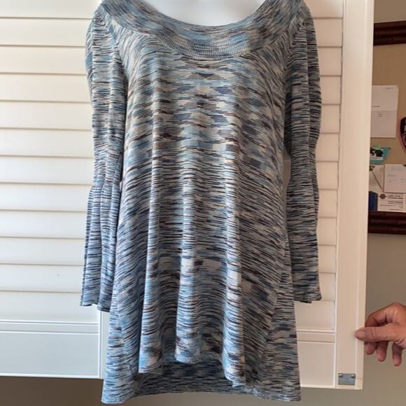 Nine West Tunic Blue sweater M - Picture 9 of 14